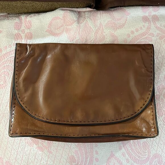 Desmo Clutch Bag | Made in Italy | Imperfection on Back | Measurements in Photos - Picture 1 of 15